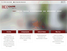Tablet Screenshot of care-verlag.de